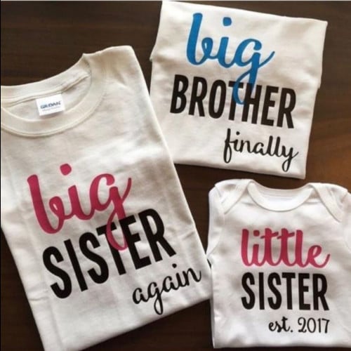 تيشرت Big Brother or Big Sister or Little Sister