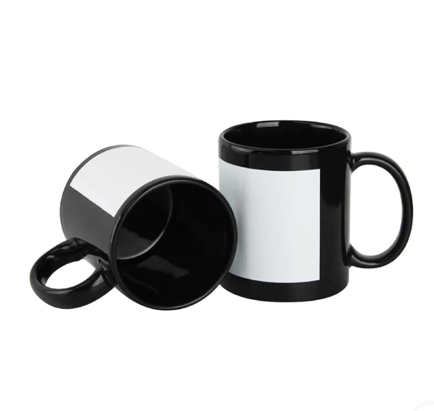 طباعة كوب أسود بالكامل بتصميمك الخاص