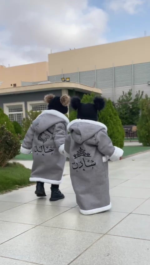 فروه شتوي بلاسم ولادي بناتي/الون رصاصي