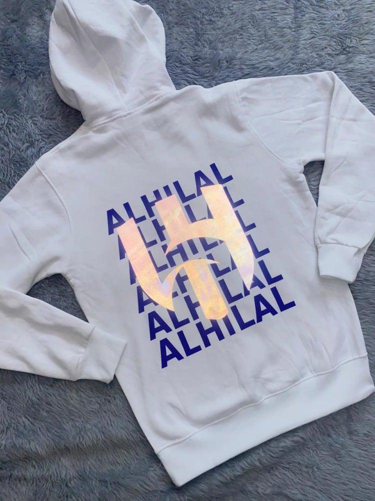 بلوفر الهلال طباعة مضيئة اوفر سايز