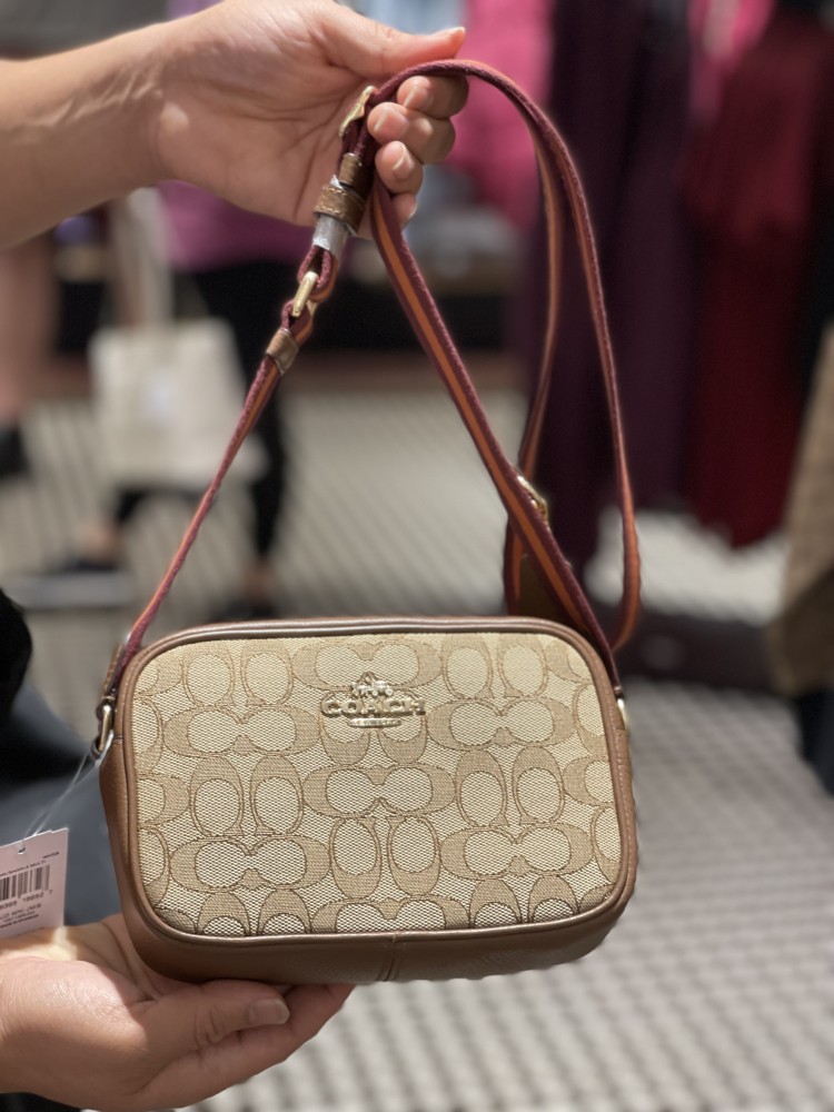 Sadie crossbody clutch in colorblock signature canvas best sale