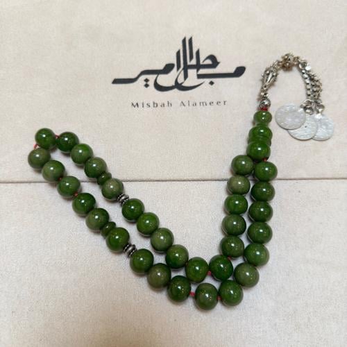 سبحه سندلوس لون اخضر خيط بطيخي