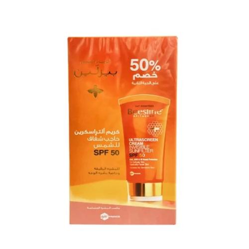 بيزلين كريم ألتراسكرين حاجب شفاف للشمس( SPF 50 ) -...
