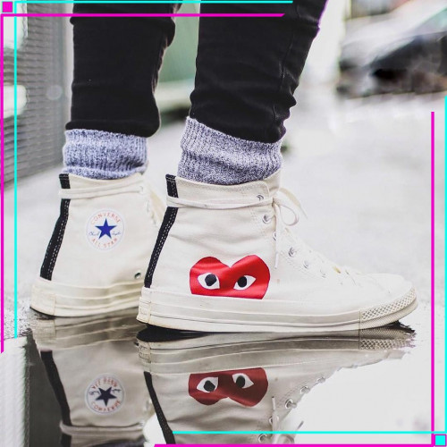 Converse Comme des Garcons PLAY White