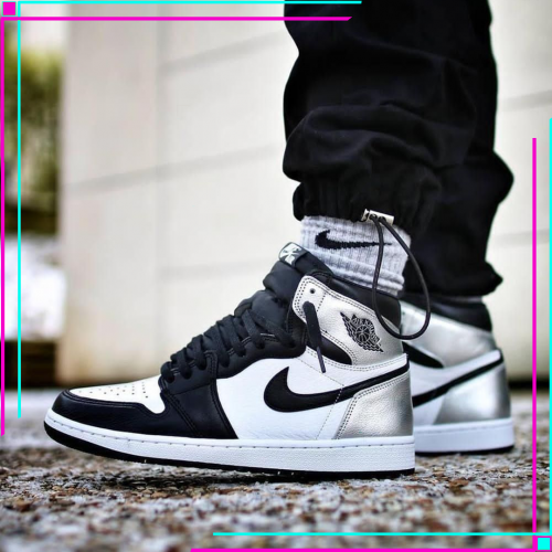 Jordan 1 Retro High Silver Toe
