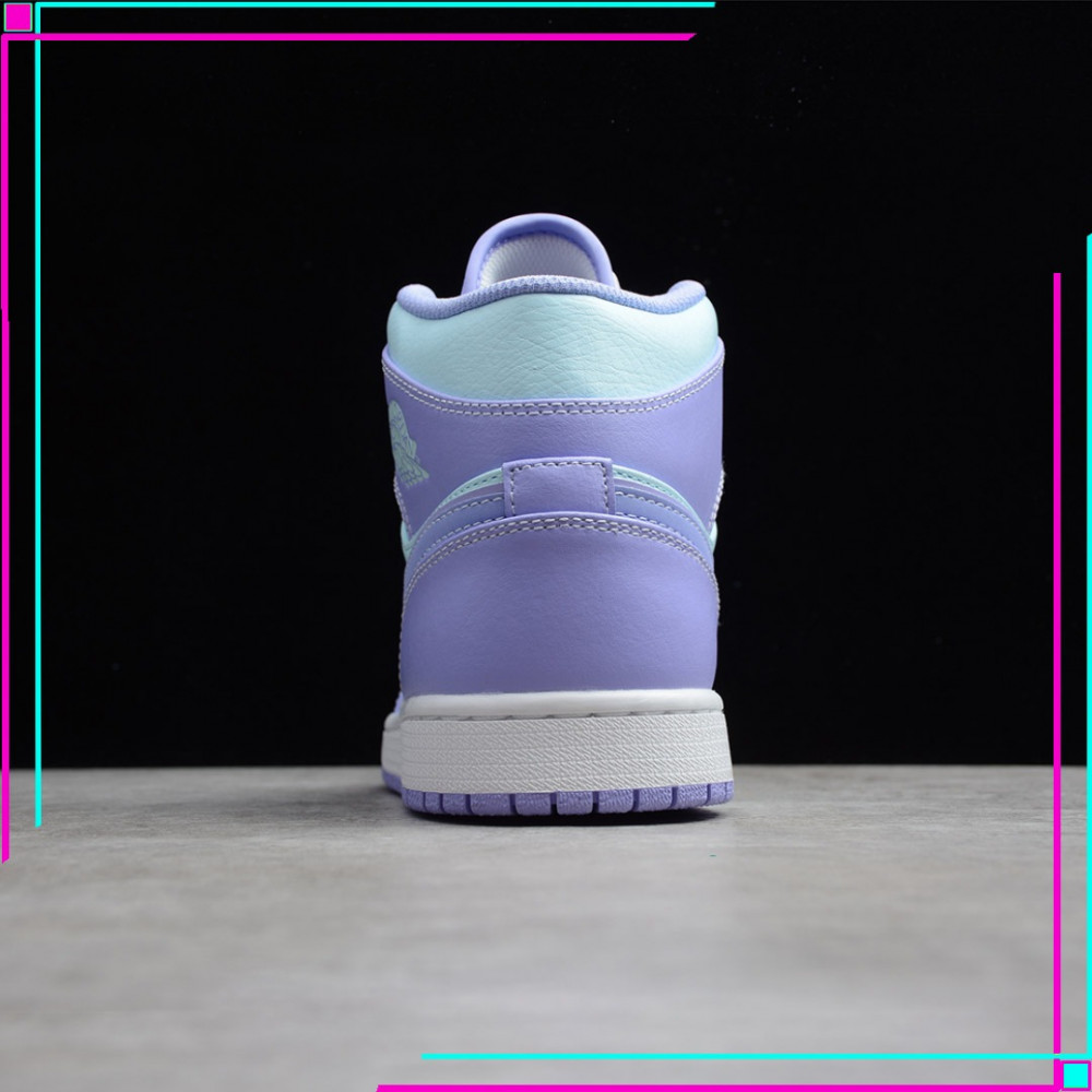 Jordan 1 Mid Purple Aqua