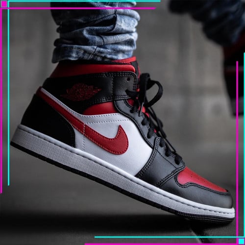 Jordan 1 Mid Bred Toe