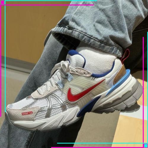 Nike V2K Run Metallic Silver Gym Red University Blue