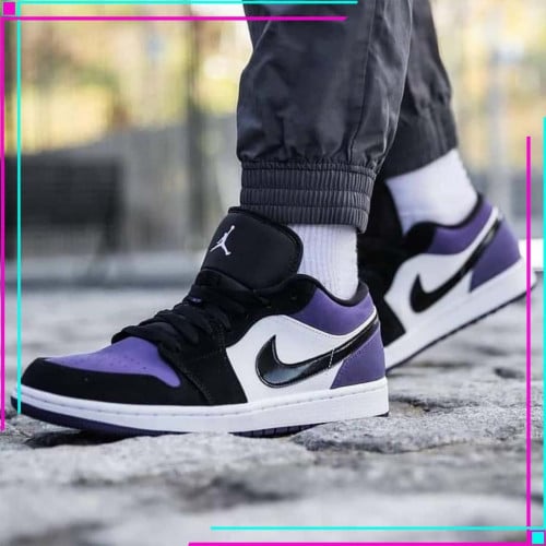 Jordan 1 Low Court Purple