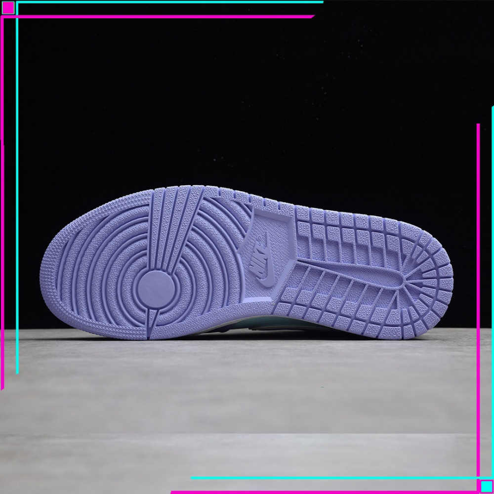 Jordan 1 Mid Purple Aqua