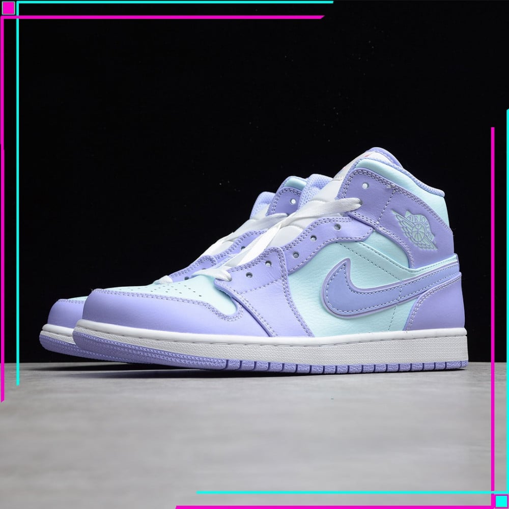 Jordan 1 Mid Purple Aqua