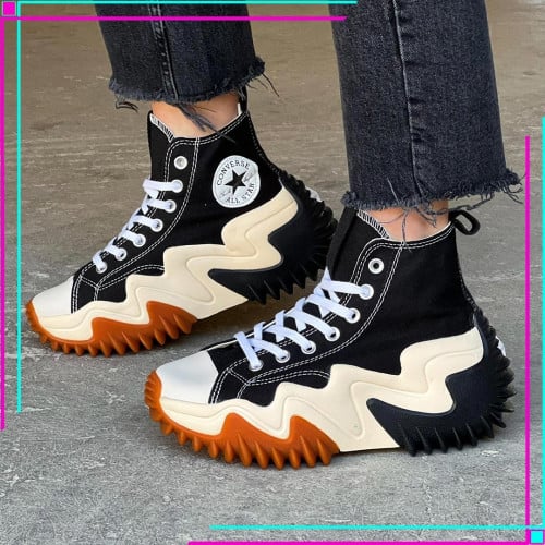 Converse Run Star Motion Black White Gum