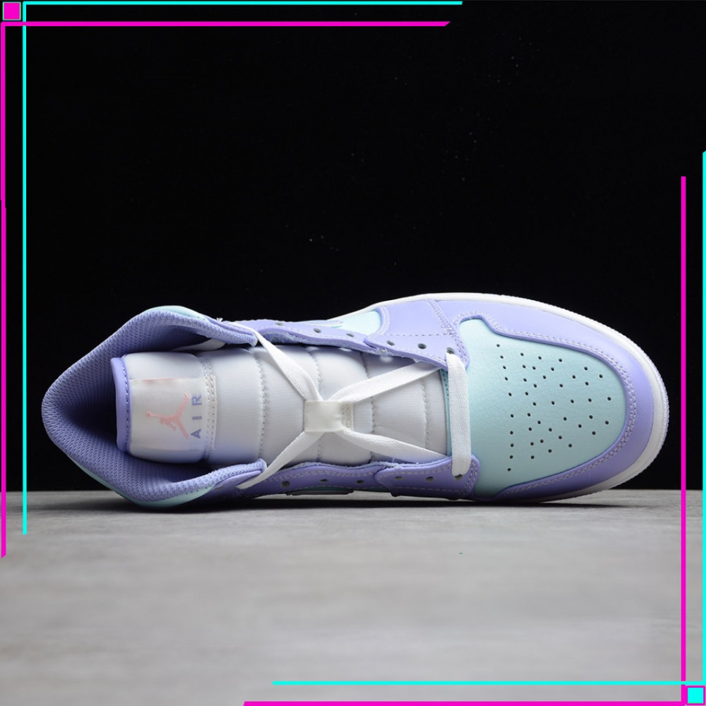 Jordan 1 Mid Purple Aqua