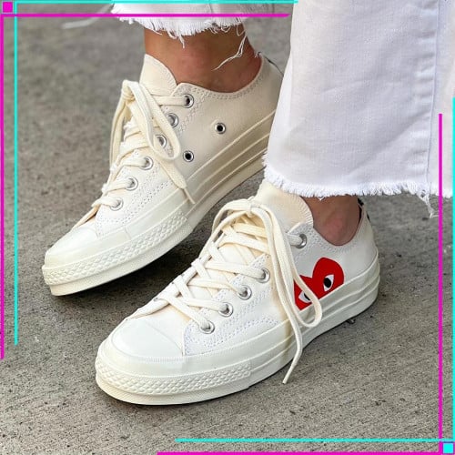 Converse Ox Comme des Garcons PLAY White