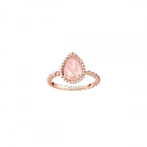 خاتم بوشرون serpent bohème | pink quartz ring - sm...