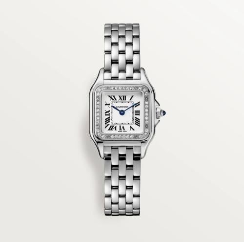 بانثر فضي مقاس سمول  DE CARTIER WATCH