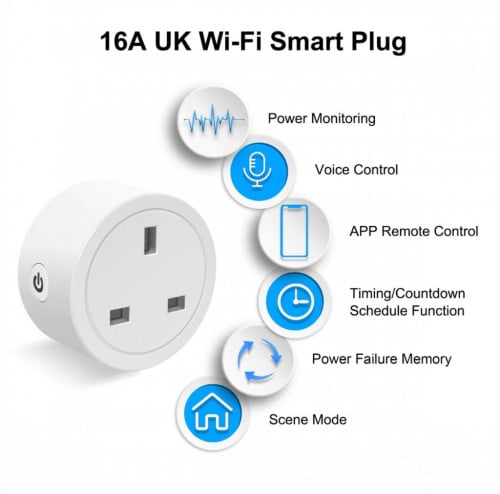 فيش كهربائي ذكي واي فاي. 16 امبير