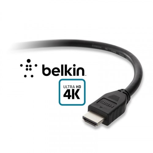 Belkin High Speed 4K HDMI Cable with Ethernet, 2m, Black