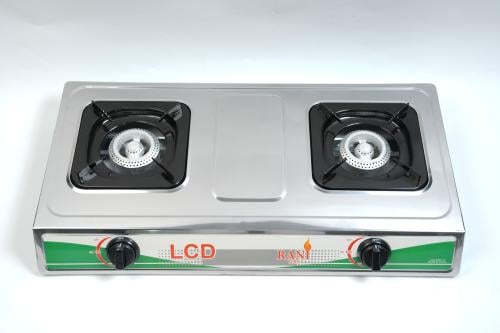 موقد 2 عين بوتوجاز استيل LCD