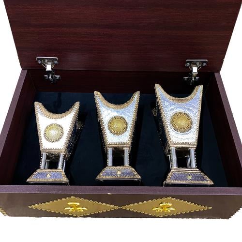 طقم مباخر ملكية ٣ أحجام ( ٢٩ سم ، ٢٦ سم ، ٢٤ سم )