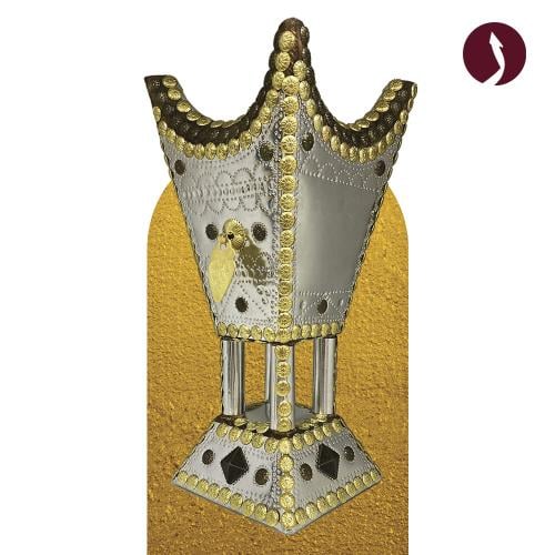 مبخرة نجدية نحاس فضي اسود