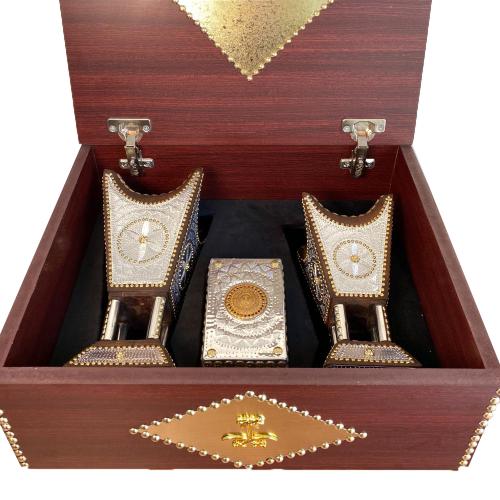 مبخرتين ملكية ( ٢٩ سم - ٢٦ سم ) مع علبة عود