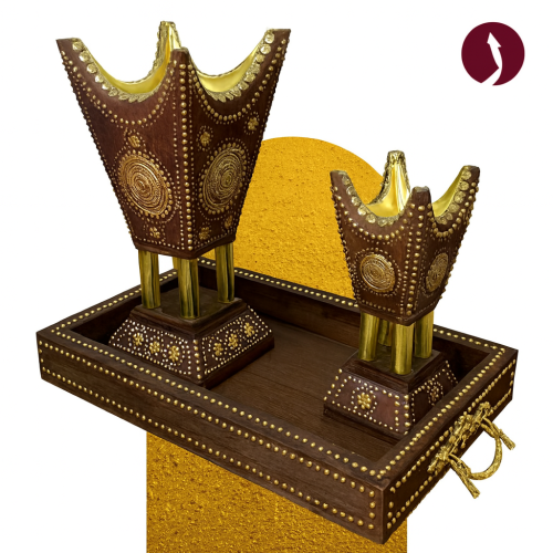 طقم مبخرة مقاس( 26 سم -20 سم ) مع صينية