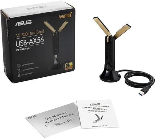 محول واي فاي لاسلكي مصمم علي شكل USB من اسوس، يعمل...