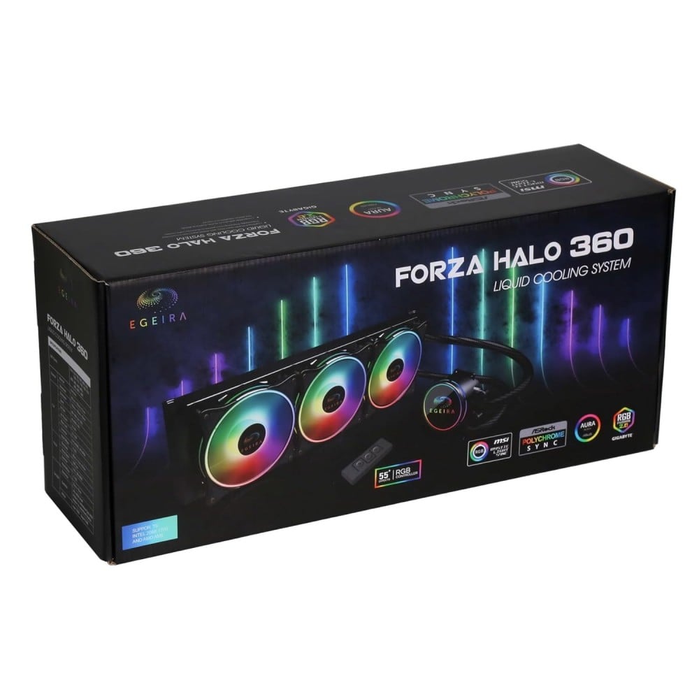 Egeira Cooler FORZA Halo 360 BLACK ARGB