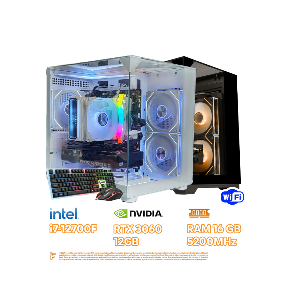 ECO Gaming PC Build Intel Core i7-12700F RTX 3060