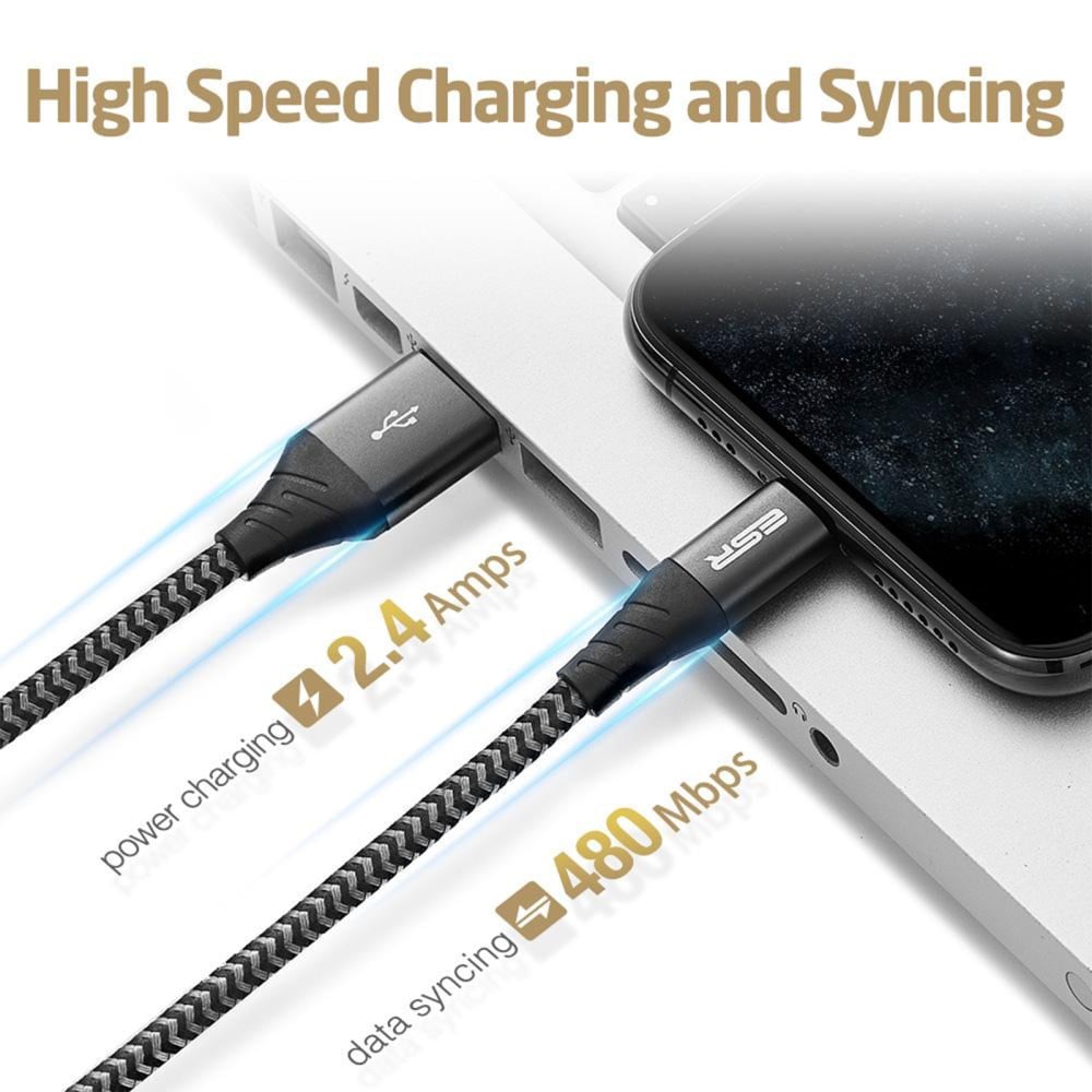 ESR كيبل USB-A الى لايتينج متر