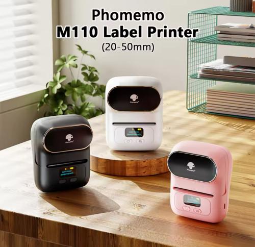 Phomemo-M110 طابعة تسمية المحمولة ، طابعة حرارية ص...