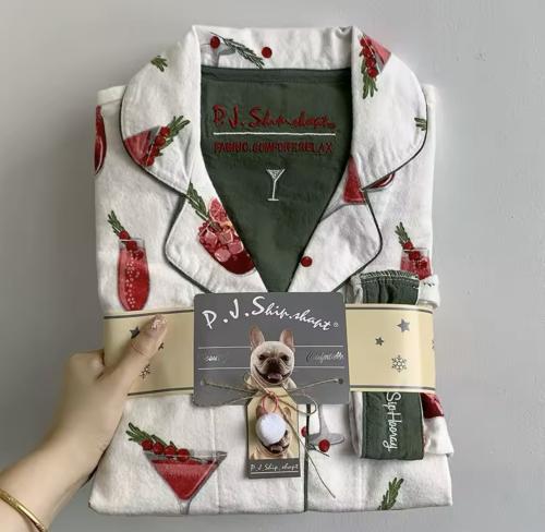 بجاما شراب التوت المثلج قطني