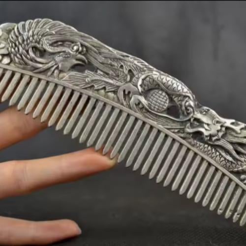 مشط مصنوع من النحاس الخالص التنين