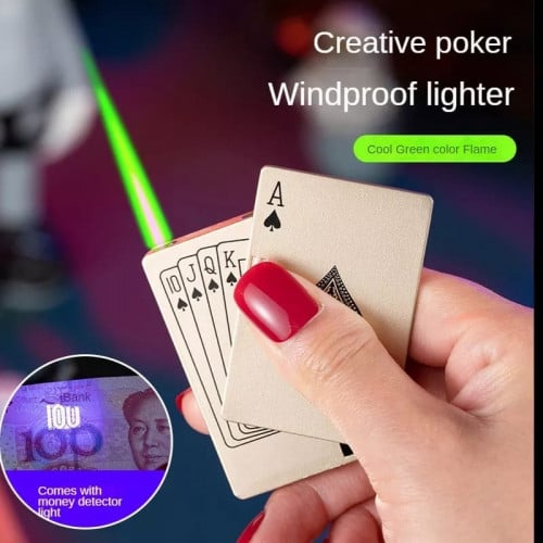 بطاقة لعب ولاعة