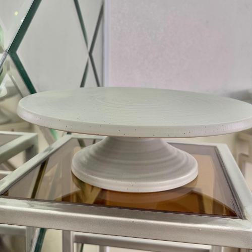 تقديمات فخار  مسطحة كيك وحلويات