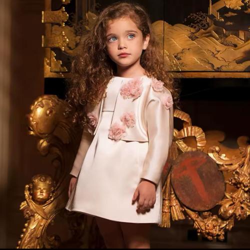 فستان أنيق مكون من قطعتين ساتان زهور