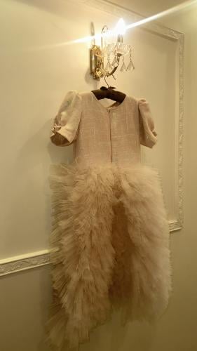 فستان كلاسيك العمر المحير من التول عمر 12 سنة