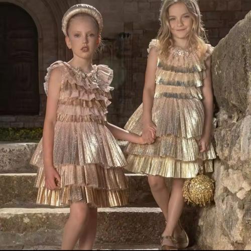 فستان فتاة لامع متدرج