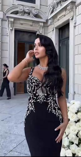 فستان سهره مثير أسود