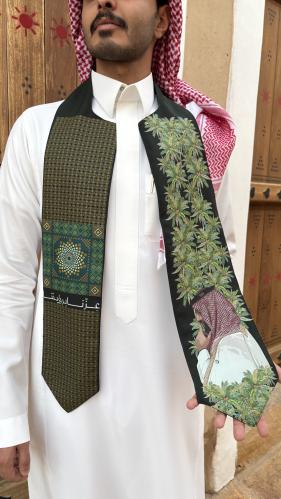 شال اليوم الوطني - عزنا برؤيتنا