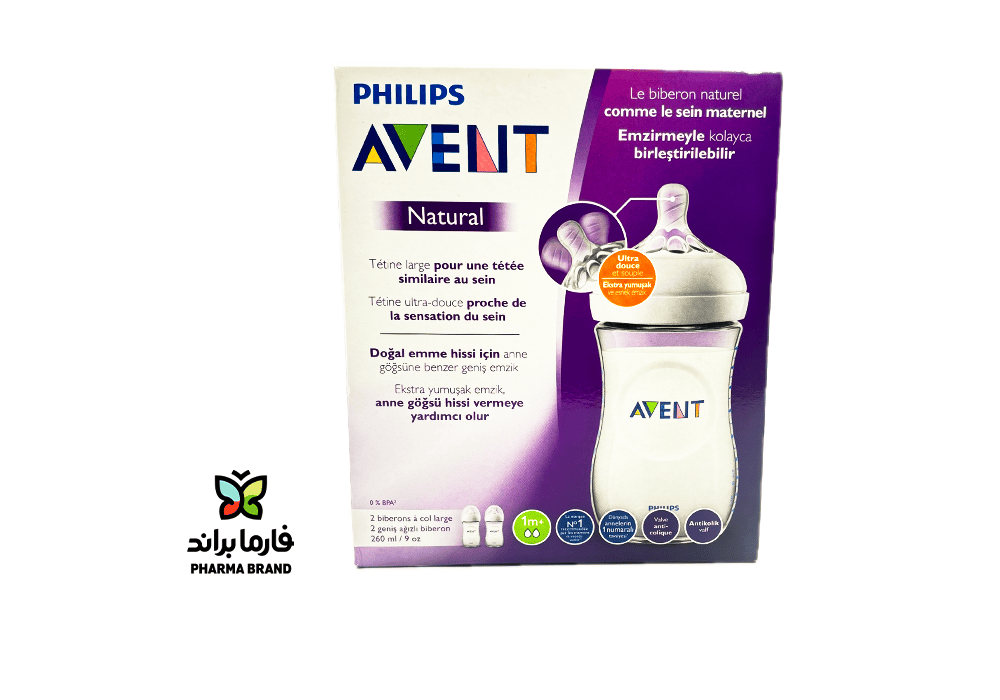 افنت رضاعة طبيعي 260 مل 2 حبة 33/27