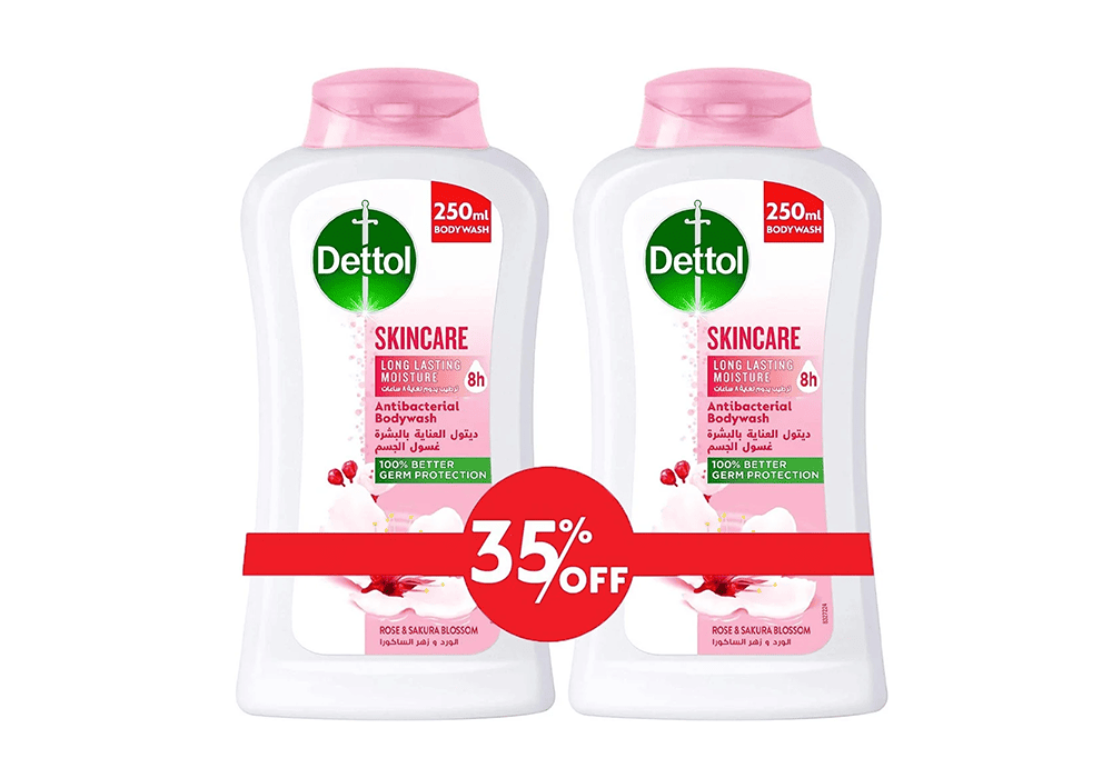 ديتول العناية بالبشرة غسول جسم بالورد وزهر الساكورا 250مل عرض