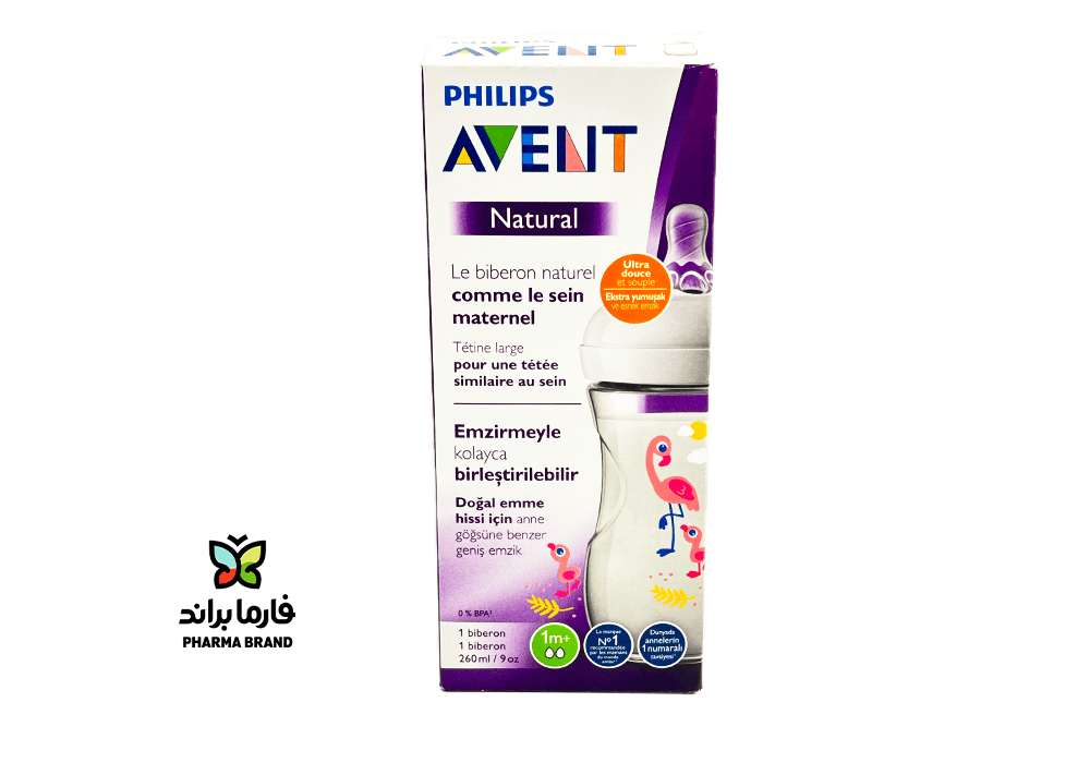افنت رضاعة ناتشورال+1m بلاستيك 260 مل 070/21