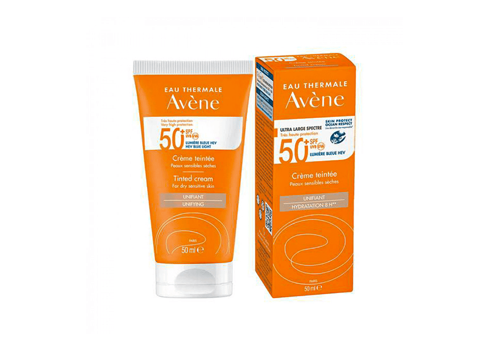 افين كريم سائل واقي شمس (+50 SPF) مع كريم أساس عبوة 50 مل