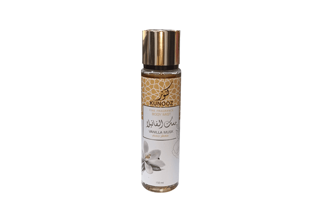 كنوز معطر جسم بخاخ مسك الفانيلا 150مل
