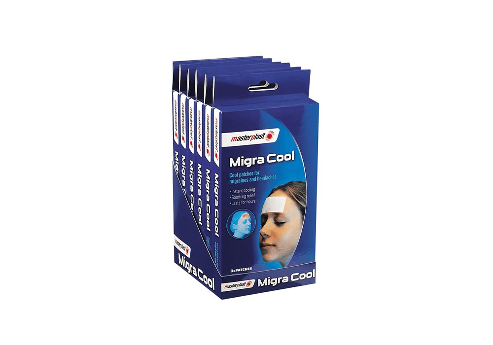 ماستربلاست Migra Cool لصقات تبريد للصداع النصفي