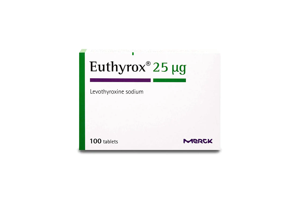 EUTHYROX 25 MCG 100 TABLETS