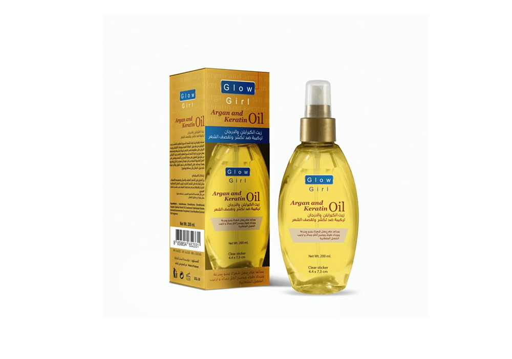 جلو جيرل زيت الكيراتين والارجان 200مل