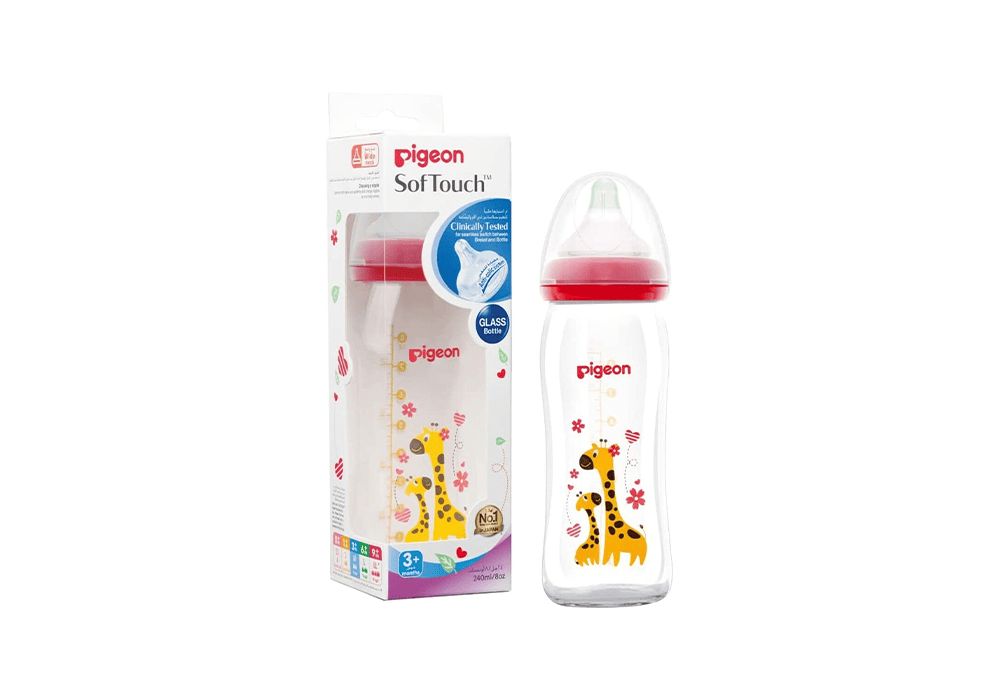 بيجون رضاعة زجاجية غزال +3شهر 240مل 7465